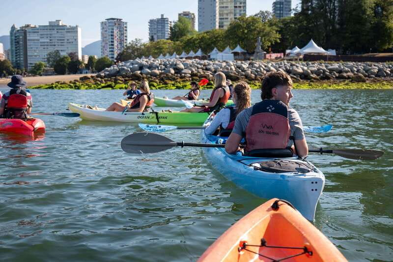 3 Hour Kayak in Vancouver with Coffee on the Beach - False Creek in a kayak: the best way to see Vancouver’s waterline