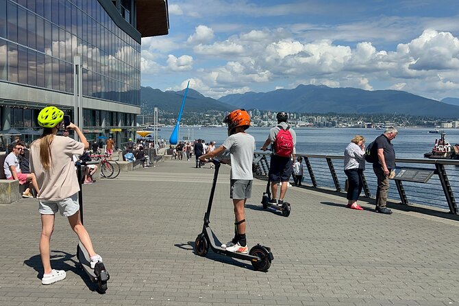 E-scooter & EUC guided tour to the secret spots in Vancouver - False Creek Views to Science World: Olympic Village Energy and That Golf-Ball Dome
