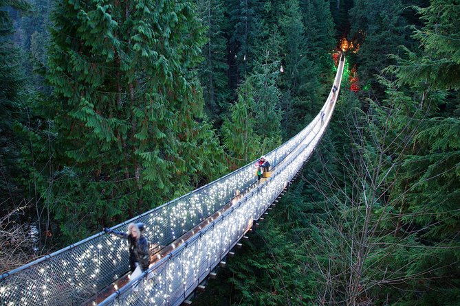 Explore Vancouver City & Capilano Suspension Bridge Canyon Lights - Stanley Park’s Totem Poles at Brockton Point (Without the Full-Day Commitment)