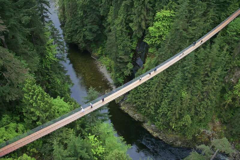 From Vancouver: Capilano Suspension Bridge & Grouse Mountain - Lions Gate Bridge photo stop: a quick skyline warm-up
