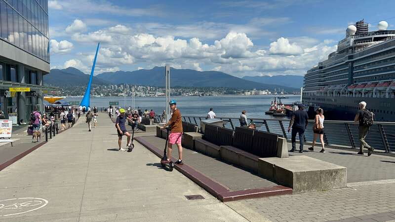 Great Vancouver EUC & E-scooters loop tour - False Creek: closing the loop with modern Vancouver views
