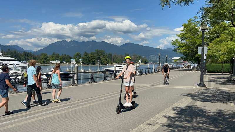 Great Vancouver EUC & E-scooters loop tour - InMotion scooters and electric unicycles: what’s included and what that means