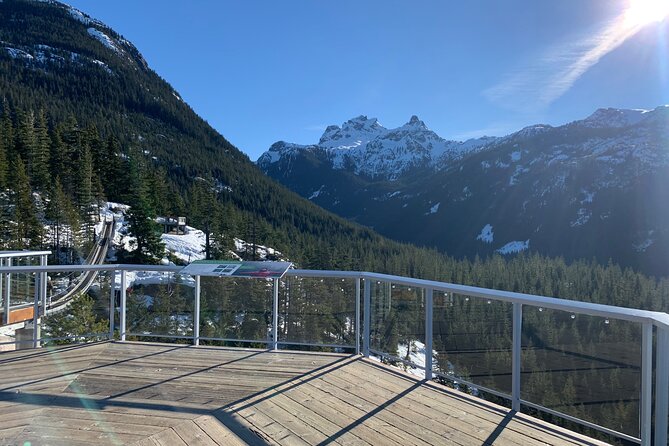 Snowshoeing at The Top of The Sea to Sky Gondola - Summit Lodge views and crossing the Sky Pilot suspension bridge