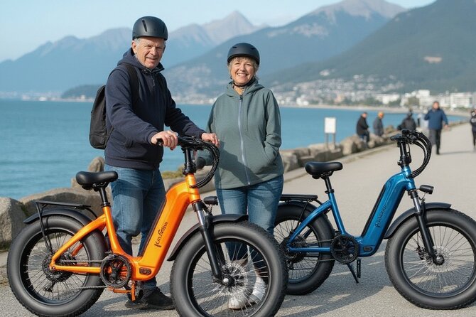Vancouver E-Bike Rentals - Premium Seawall Bike Path Location - Self-guided map tips so you don’t waste time guessing