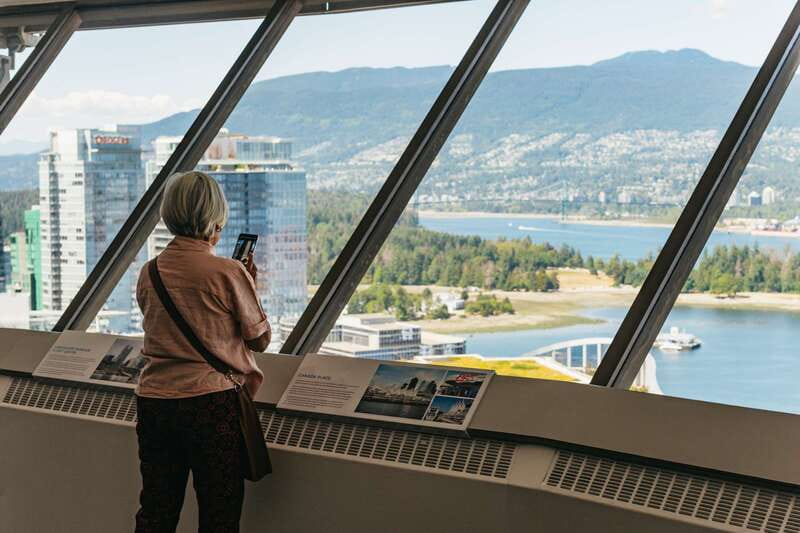 Vancouver: Entry Ticket for the Vancouver Lookout - Up in 40 seconds: the exterior glass elevator experience