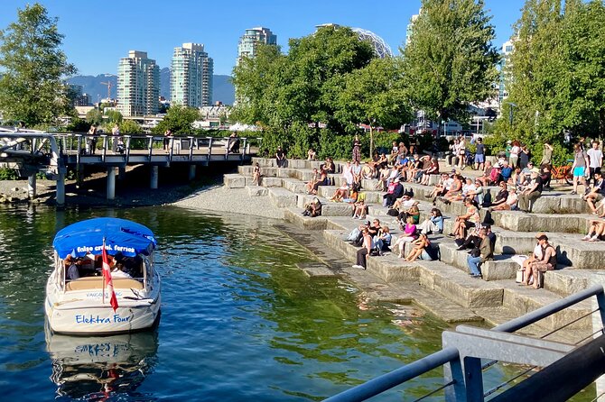 Vancouver False Creek Ferry Tour - The Expo 86 pavilion marker: why this part matters