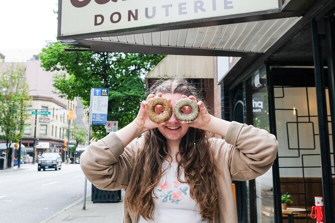 Vancouver’s Sweetest Stroll: A Delicious Donut Experience - Olympic Cauldron near Canada Place: donuts with a Vancouver story